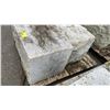Image 3 : PALLET OF BUSH HAMMER SPLIT WHITE GRANITE 26" X 18" X 18"  *2 PCS*