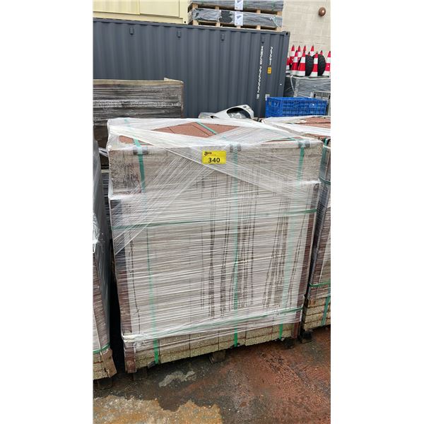 PALLET OF 12" X 6" X 2" RED PREMIUM LANDSCAPE BRICK