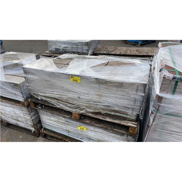 PALLET OF 15.5" X 4" X 4" GREY PREMIUM LANDSCAPE BRICK