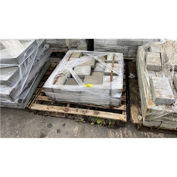 PALLET OF 9" X 9" X 3" GREY PREMIUM LANDSCAPE BRICK