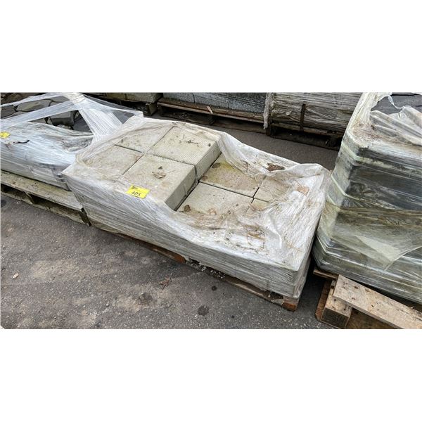 PALLET OF 12" X 12" X 4" GREY PREMIUM LANDSCAPE STONE BRICKS