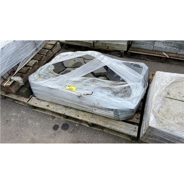 PALLET OF BLACK COBBLESTONE PREMIUM LANDSCAPE PATHWAY/PATIO STONES
