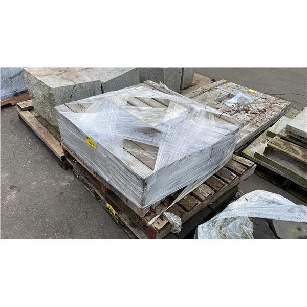 PALLET OF 18" X 3" X 4" GREY PREMIUM LANDSCAPE STONE BRICKS