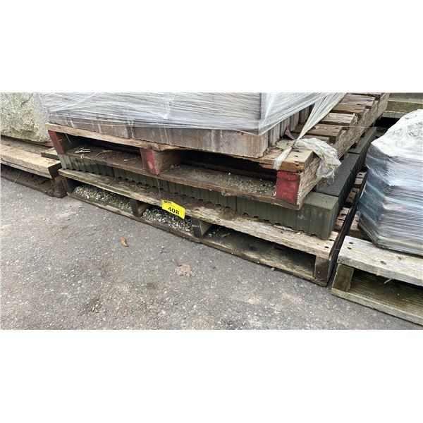 PALLET OF 18" X 3" X 4" GREY PREMIUM LANDSCAPE STONE BRICKS