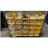 Image 3 : 3 BLACK MOBILE COMMERCIAL PRODUCT DISPLAY RACKS WITH BINS OF ASSORTED HOT TUB REPLACEMENT PIPING,