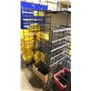 Image 6 : 3 BLACK MOBILE COMMERCIAL PRODUCT DISPLAY RACKS WITH BINS OF ASSORTED HOT TUB REPLACEMENT PIPING,