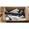 Image 2 : BOX OF ASSORTED SPA/POOL PVC PIPE, CAULKING AND ADHESIVES
