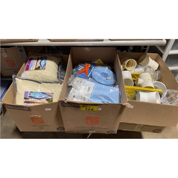 SHELF OF ASSORTED SPA/POOL PARTS AND ACCESSORIES