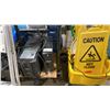 Image 3 : 2 BOXES OF RETAIL POOL NOODLES, MOBILE CART, SANITATION STATION, & BROOMS
