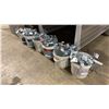 Image 6 : LARGE ASSORTMENT OF COMMERCIAL GREY ADJUSTABLE GONDOLA SHELVING WITH ASSORTED PEGBOARD,  SLAT BOARD,