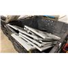 Image 9 : LARGE ASSORTMENT OF COMMERCIAL GREY ADJUSTABLE GONDOLA SHELVING WITH ASSORTED PEGBOARD,  SLAT BOARD,
