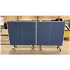 Image 1 : JOOLA TOUR 1800 BLUE MOBILE REGULATION SIZE 2PCS PING PONG TABLE