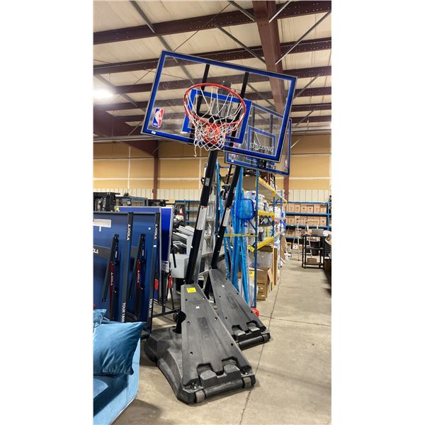 2 SPALDING NBA MOBILE OUTDOOR ADJUSTABLE BASKETBALL NETS