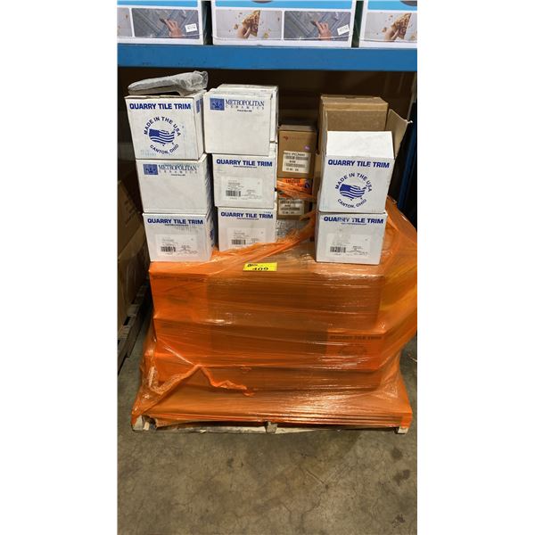 PALLET OF ASSORTED QUARRY TRIM TILES