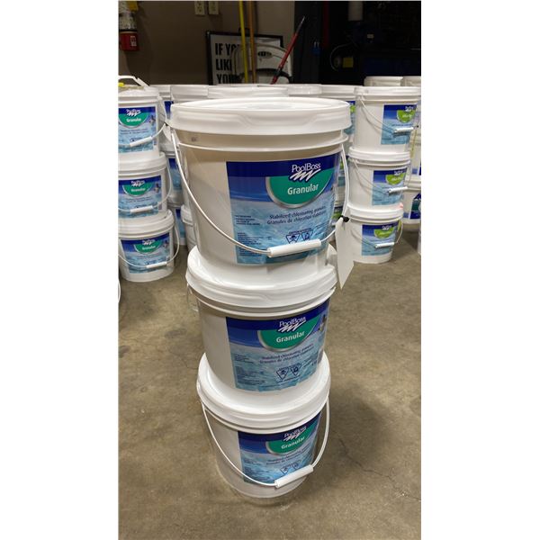 3- 6KG BUCKETS OF POOLBOSS GRANULAR SWIMMING POOL STABILIZER