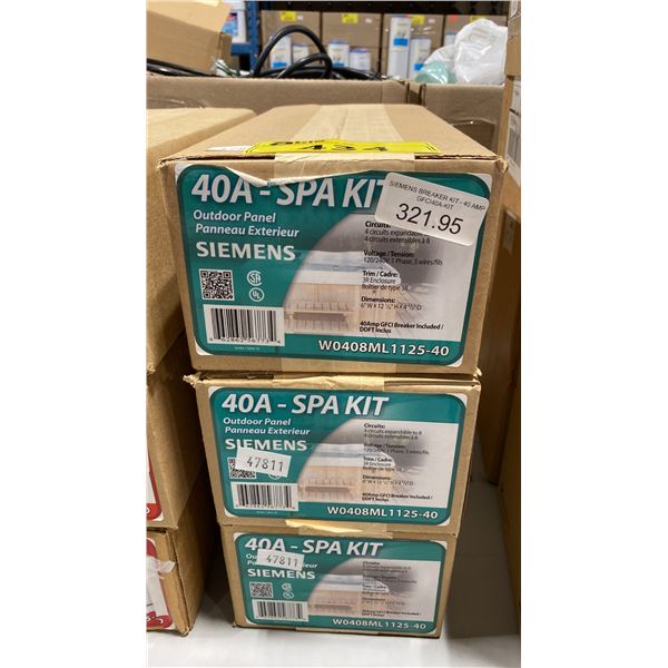 3 BOXES OF SIEMENS 40A SPA KIT