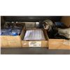 Image 3 : 2 SHELVES OF ASSORTED SPA/POOL PARTS, TELEPHONE SYSTEMS AND SEASONAL DECORATIONS