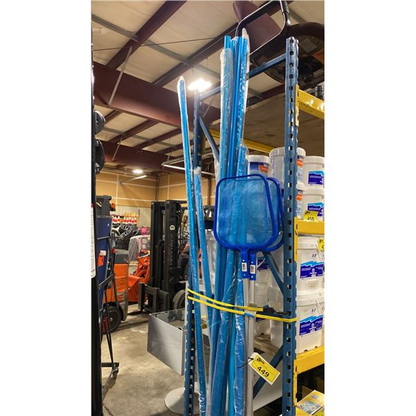ASSORTED POOL EXTENSION POLES AND LEAF NETS