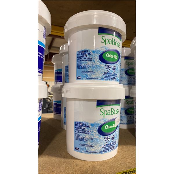 6- 1.5KG BUCKETS OF SPABOSS SPA CHLOR-AID