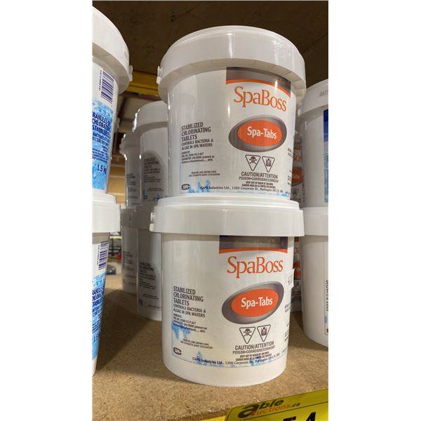 6- 2KG BUCKETS OF SPABOSS  SPA-TABS