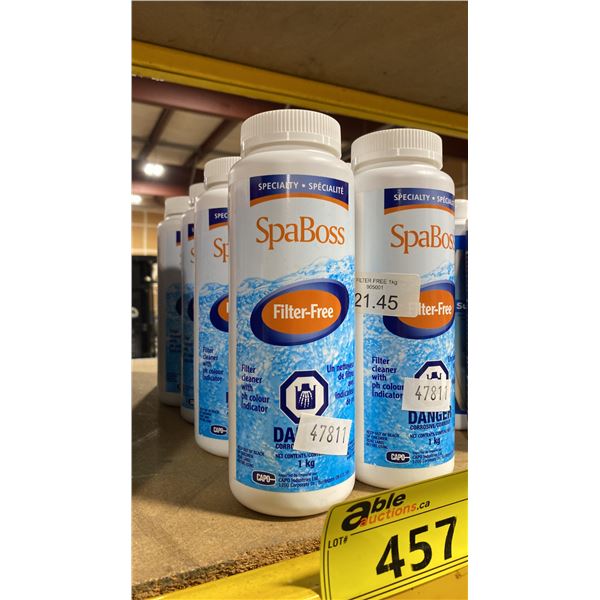 10- 1KG BOTTLES OF SPABOSS FILTER-FREE CLEANER