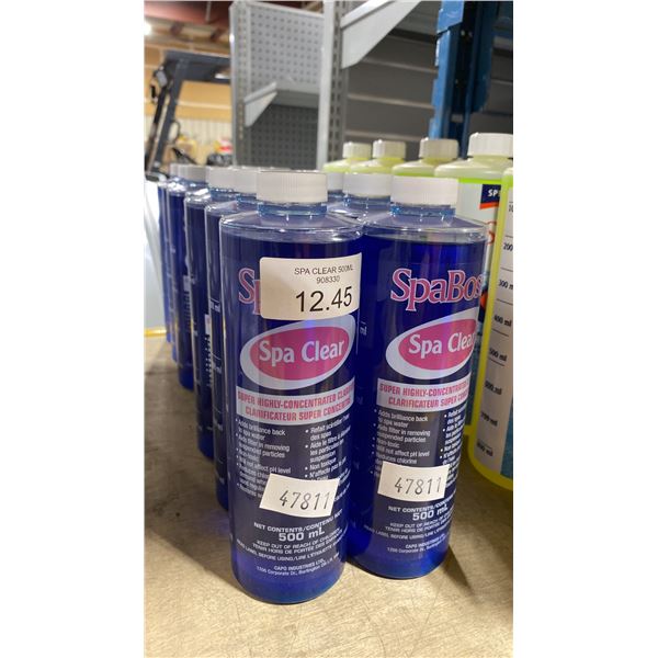 14-500ML BOTTLES OF SPABOSS SPA CLEAR
