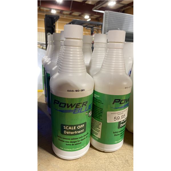 10-1L BOTTLES OF POWER BLUE SCALE OFF DETARTRANT