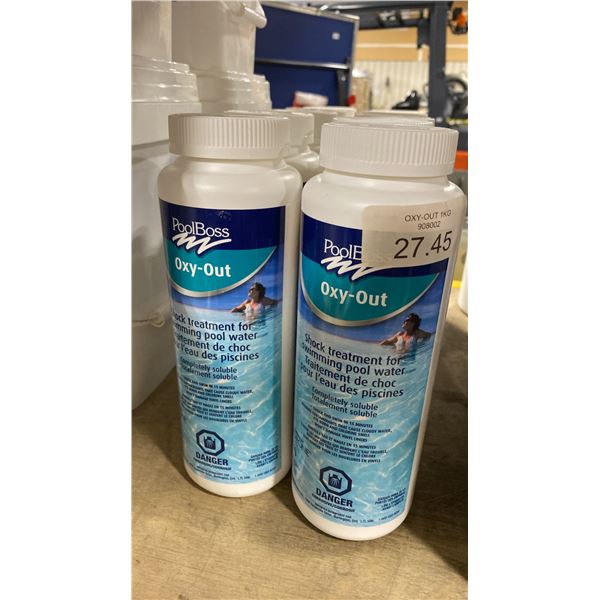 10-1KG BOTTLES OF POOLBOSS OXY-OUT