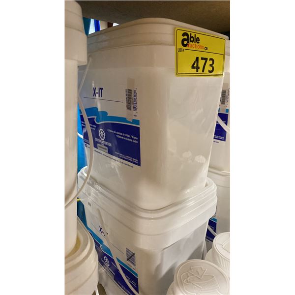 2-7KG BUCKETS OF X-IT CHLORINE AND ODOUR ELIMINATOR