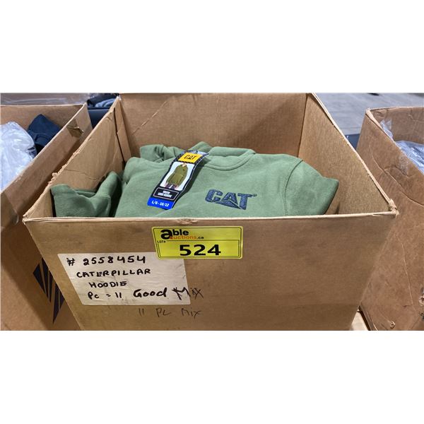 BOX OF ASSORTED RETAIL CLOTHING, & CAT SWEATSHIRTS