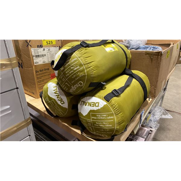3 DENALI OUTDOOR SLEEPING BAGS