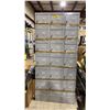 Image 1 : GREY METAL 3 BAY 18 DOOR COMMERCIAL LOCKER SYSTEM