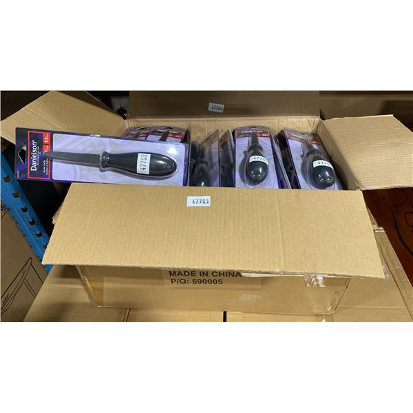 BOX OF 120PCS OF DANIELSON OYSTER KNIVES IN RETAIL BOX