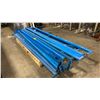 Image 1 : PALLET OF BLUE METAL ADJUSTABLE PARTS RACKING SYSTEM