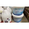 Image 6 : 9 BOTTLES/BUCKETS OF ASSORTED CHEMICALS AND 2 BOXES OF 16OZ/500ML SPRAY BOTTLES AND NOZZLES