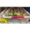 Image 5 : SHELF OF 12-0.6KG POOL BLOCKS, 2 TRAYS OF RUBBER TOY FLOATS AND 3 SWIMLINE KICKBOARD SWIM TRAINERS