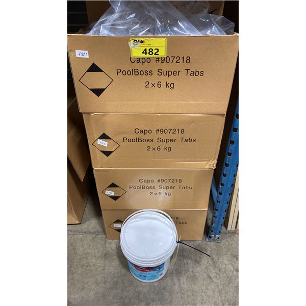 4-2 X 6KG BUCKETS OF POOL BOSS SUPER TABS