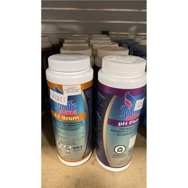 6-750G BOTTLES OF SPALIFE PH PLUS AND 6-800G BOTTLES OF SPALIFE EZ BROM