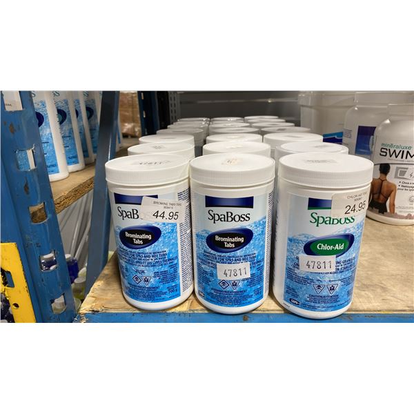 21-BOTTLES OF SPABOSS CHEMICALS