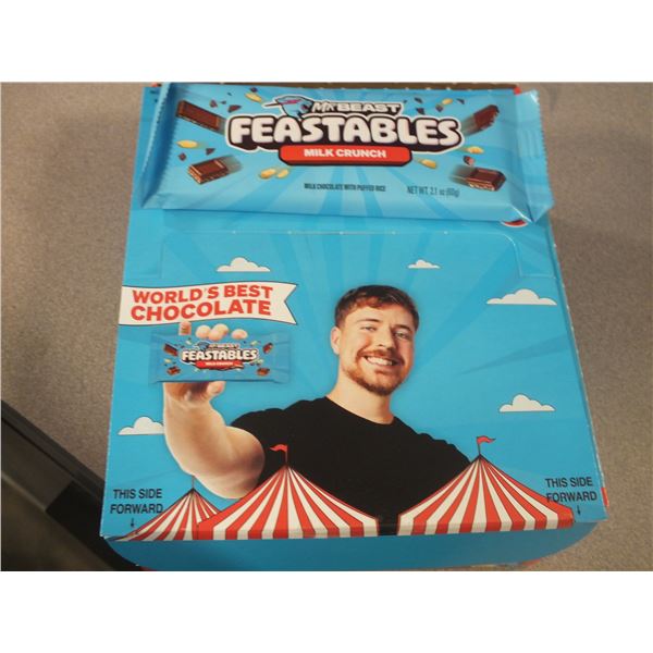 1 Box Of Mr Beast Feastables Chocolate Bars