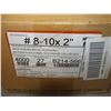 Image 1 : 1 case Of #8-10x2" Screws