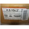 Image 1 : 1 case Of #8-10x2" Screws