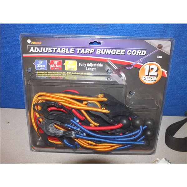 12pc Adjustable tarp Bungie Cords