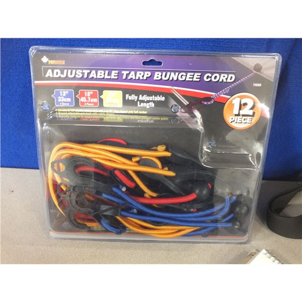 12pc Adjustable tarp Bungie Cords