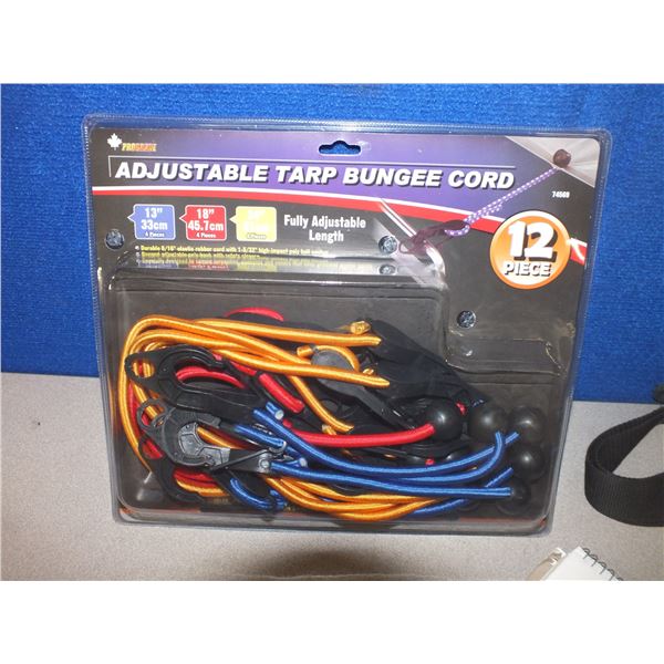 12pc Adjustable tarp Bungie Cords