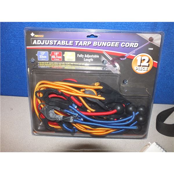 12pc Adjustable tarp Bungie Cords
