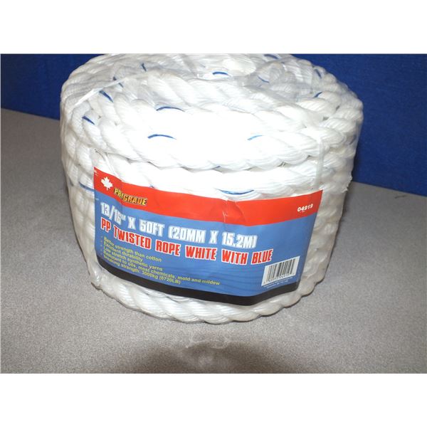1 roll Of 13/16" x 50ft Rope