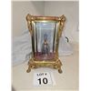 Image 1 : ORMOLU GLASS DISPLAY CASE WITH HAND-DECORATED ART GLASS BELL
