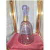 Image 2 : ORMOLU GLASS DISPLAY CASE WITH HAND-DECORATED ART GLASS BELL