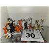 Image 1 : JAPANESE CERAMIC DOG FIGURINES AND DESK ACCESSORIES LOT